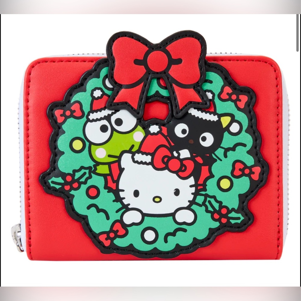 Hello Kitty and Friends Sanrio x Loungefly Winter Wonderland Red Zip Wallet NWT